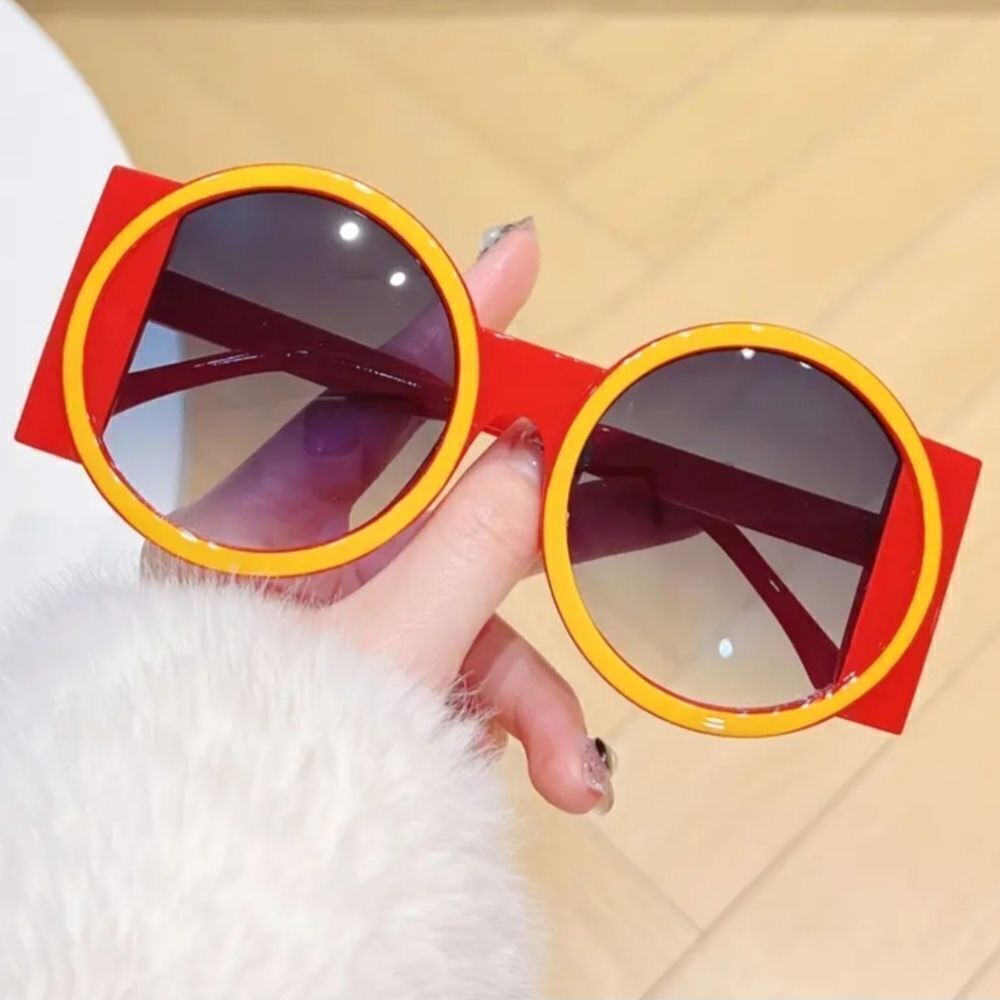 Bold Oversized Unisex Anti-reflective Color Block Sunglassess